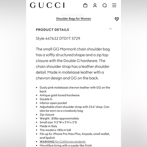 GG MARMONT SMALL SHOULDER BAG - Picture 10 of 10